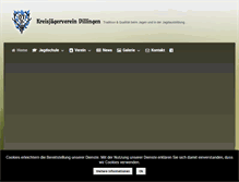 Tablet Screenshot of kreisjaegervereinigung-dillingen.de